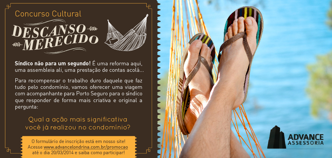 Concurso Descanso Merecido Advance Acessoria