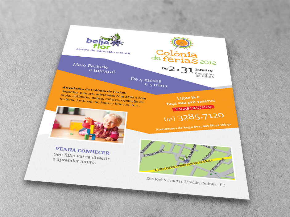 Flyer Beija-flor – Centro de Educação Infantil